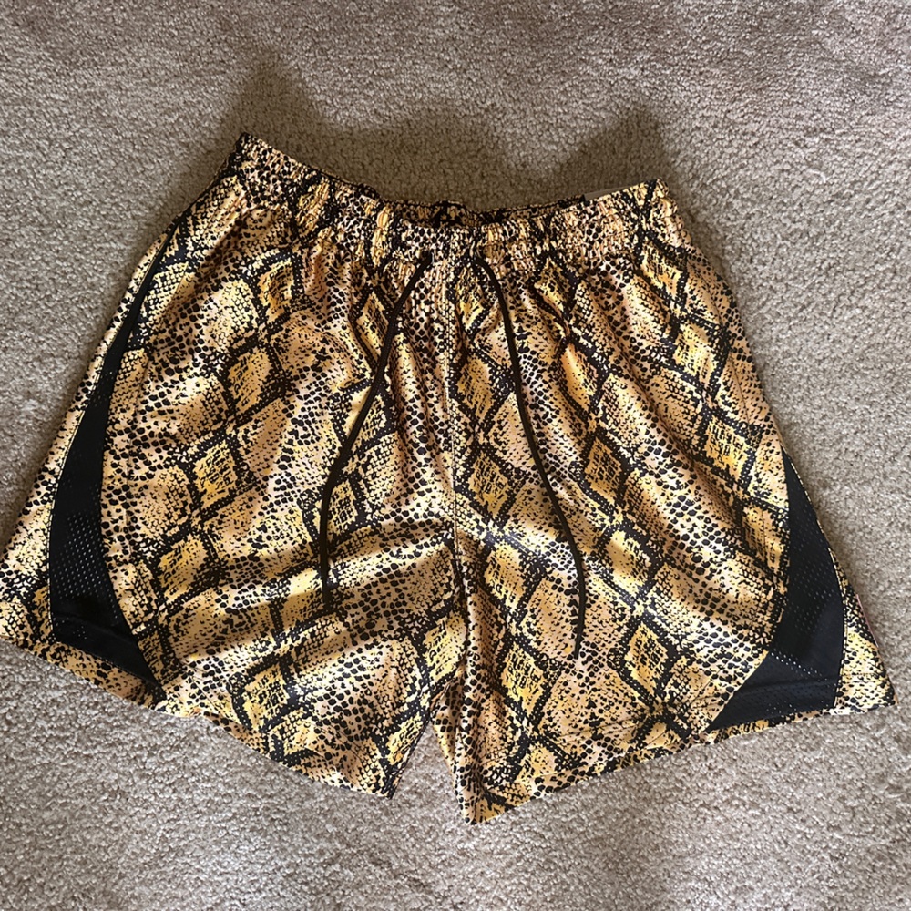 Nike Dri-FIT Gold Snake Print Shorts